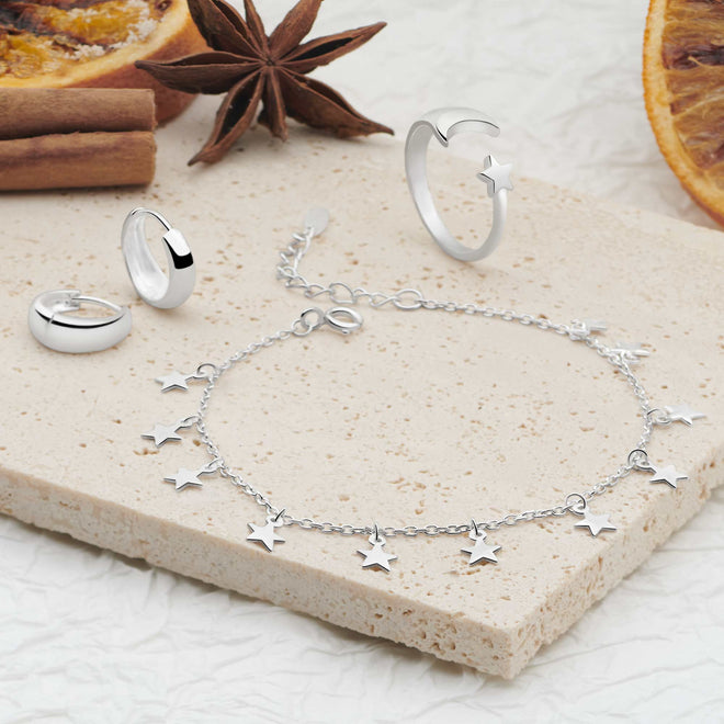 Moon & Star Ring (Adjustable)