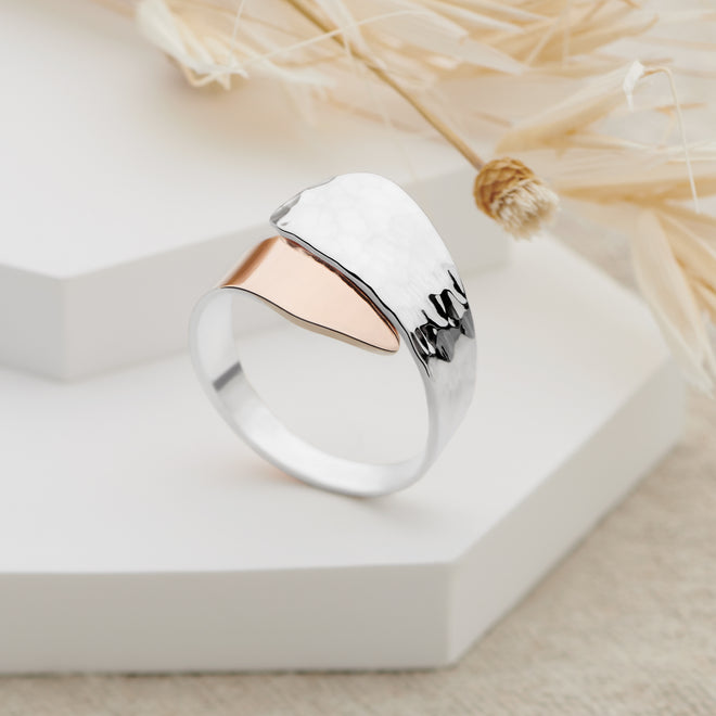 Two-Tone Wrap Ring