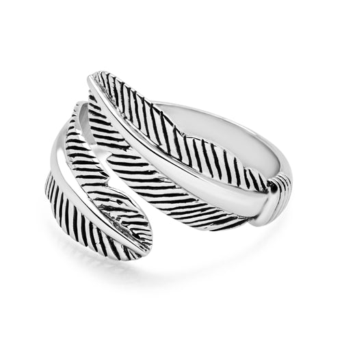 Guardian Feather Wrap Ring