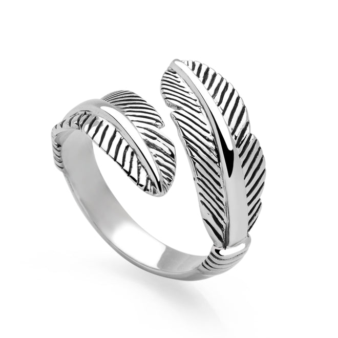 Guardian Feather Wrap Ring