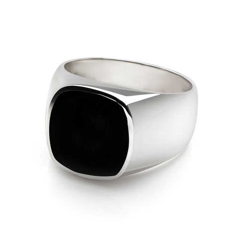 Classic Black Signet Ring