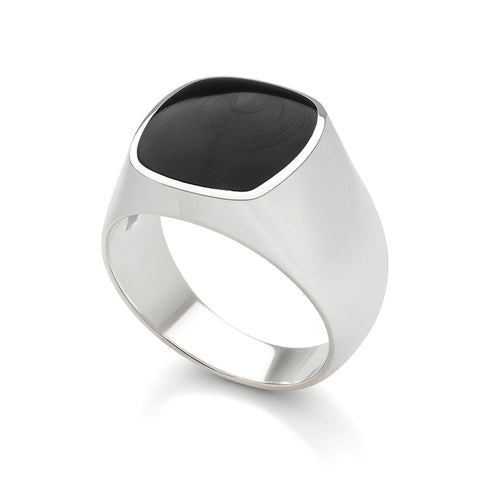 Classic Black Signet Ring