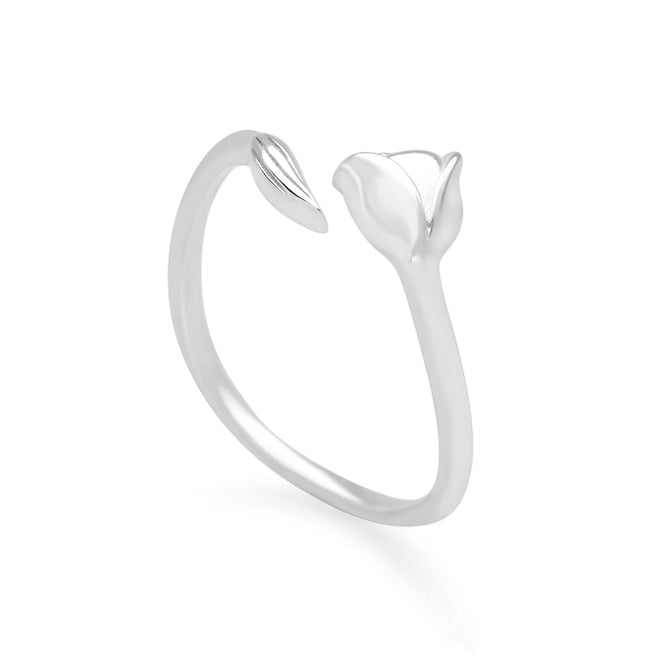 Silver Tulip Ring