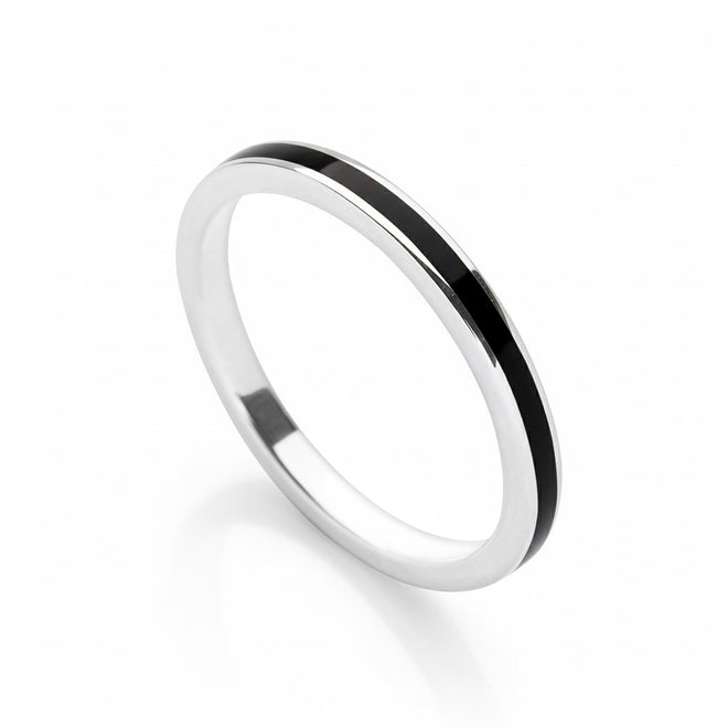 Black Stack Ring