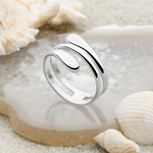 Sculpted Wave Ring