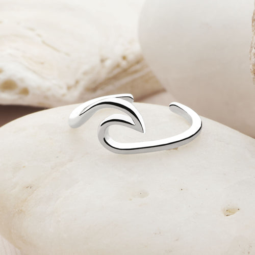 Wave Toe Ring