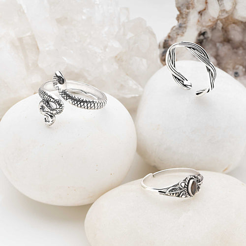 Silver Serpent Toe Ring