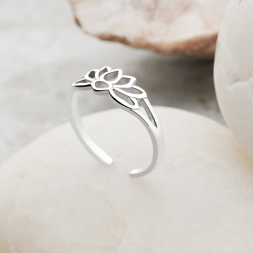 Lotus Flower Toe Ring