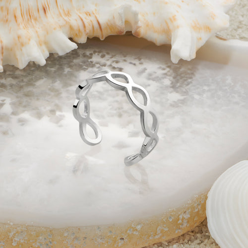 Coastal Wave Toe Ring