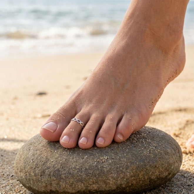 Coastal Wave Toe Ring