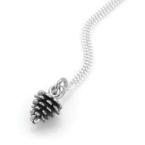 Silver Pine Cone Pendant