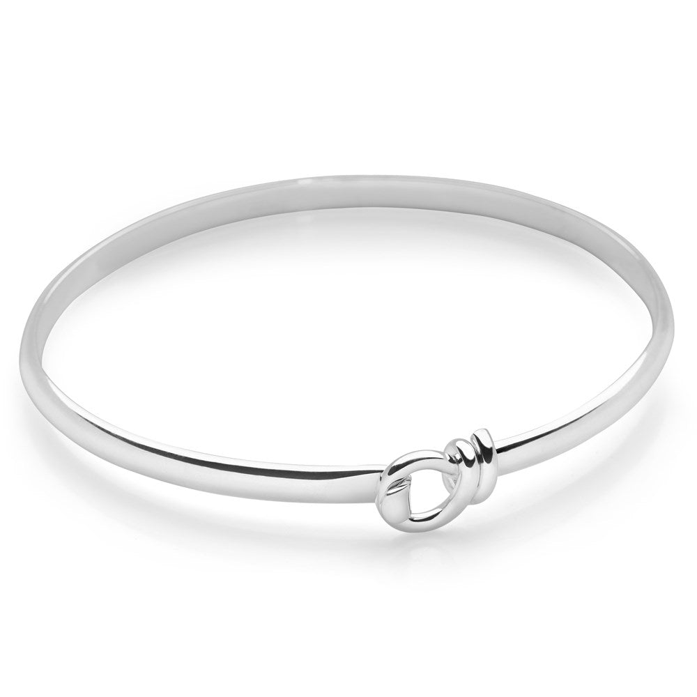 Ribbon Twist Bangle | Silver Bangles | BGL100 – Silver by Mail