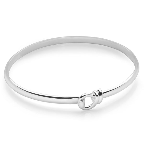 Ribbon Twist Bangle | Silver Bangles | BGL100 – Silver by Mail