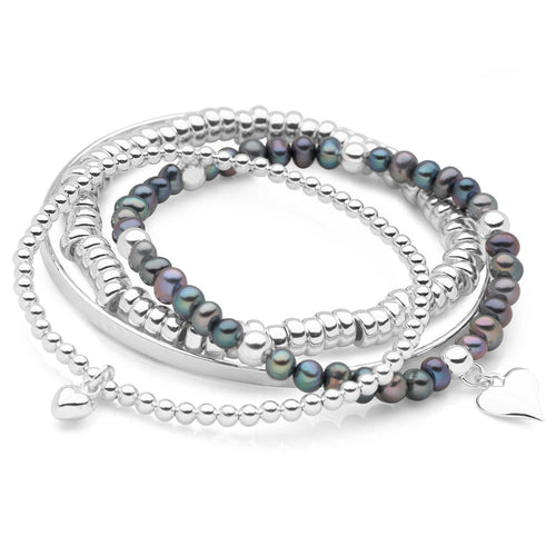 Midnight Love Bracelet Stack