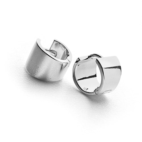 Wedge Silver Earrings