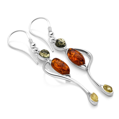 Tousled Amber Earrings