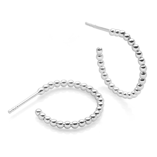 Bally Silver Hoops