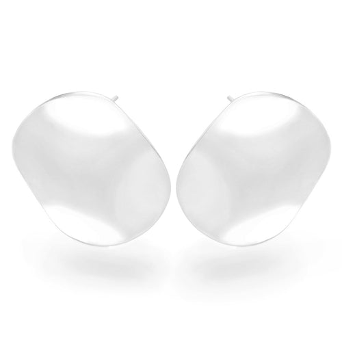 Silver Essence Earrings (Large) Silver Earrings E5276 Silver by Mail