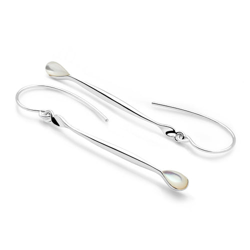 Frosted Tear Earrings