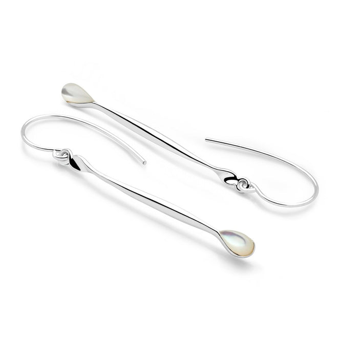 Frosted Tear Earrings