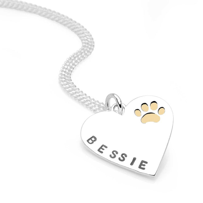 Personalised Paw Pendant