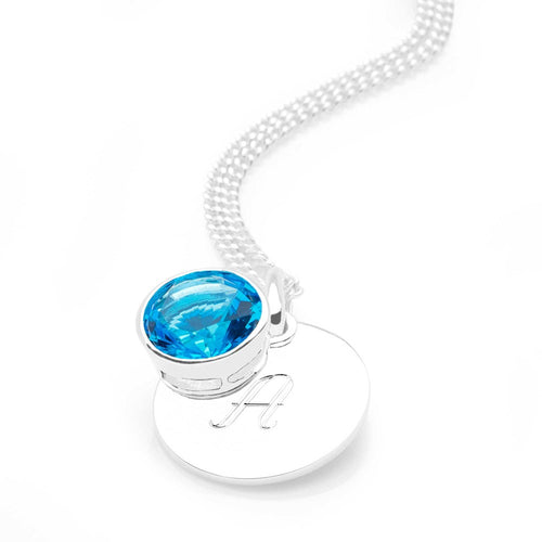 Personalised December Pendant Necklace