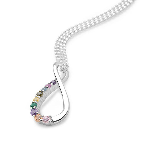 Infinity Rainbow Pendant