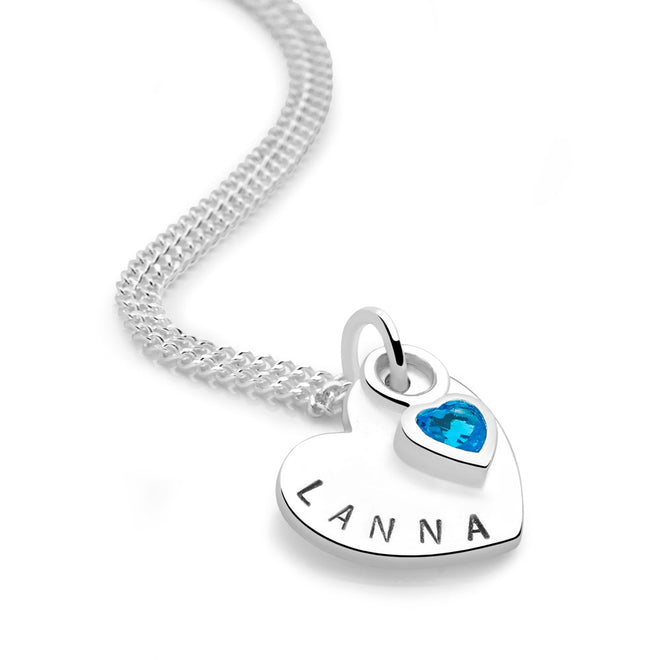 Birthstone Heart Pendant