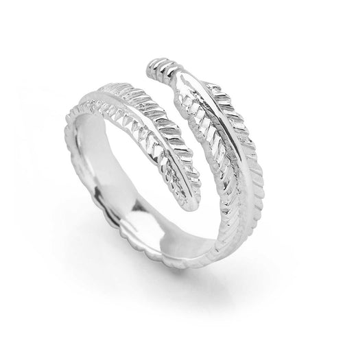 White Feather Ring