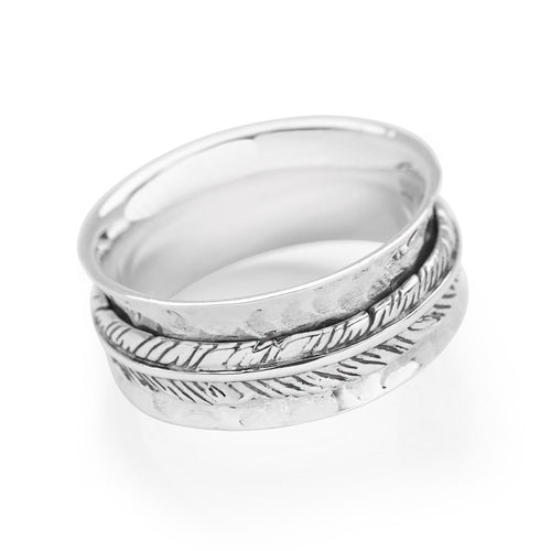 Feather Spin Ring