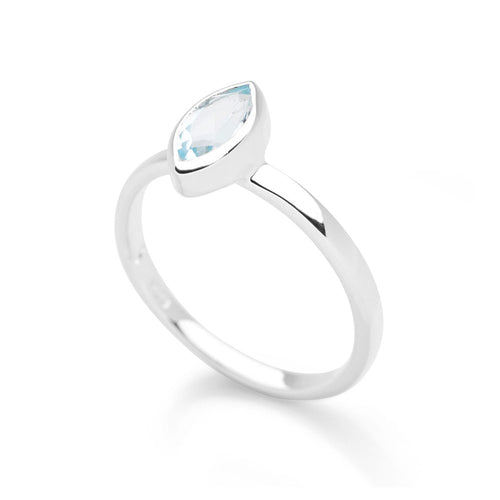 Sixth Sense Ring Blue Topaz