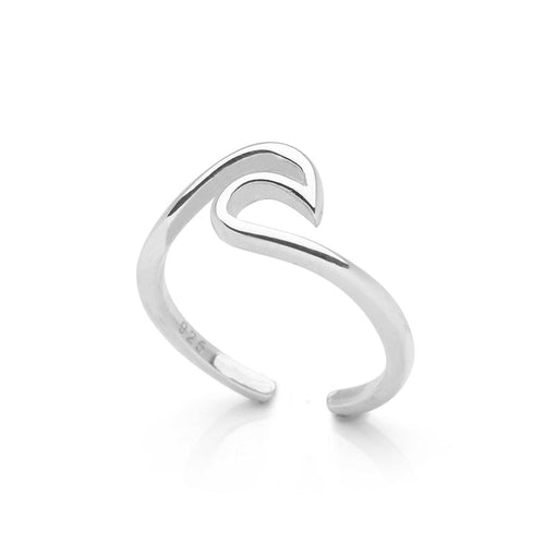 Wave Toe Ring