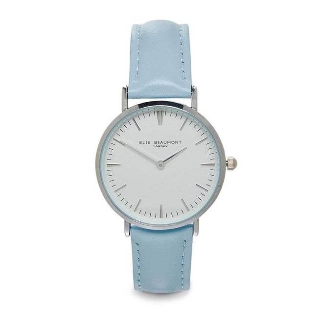 Elie Beaumont Oxford Blue Leather Watch